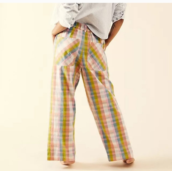 Free People Live Buzz straight leg pants lollipop combo Sz.XS - Picture 3 of 9